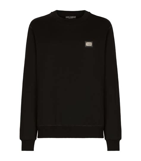 Dolce&Gabbana Men's Sweatshirt with Logo Plaque .